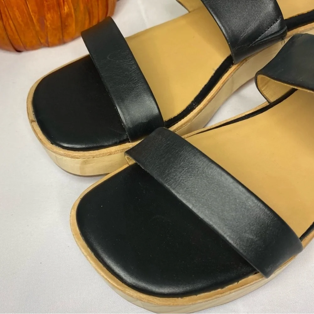 Nisolo All-Day Ellie Black Leather Clog Sandal Size 9